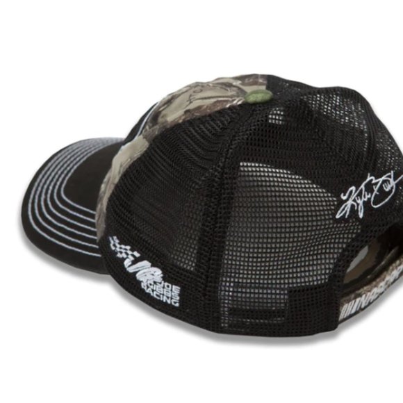 Kyle Busch #18 Blackout Camo/M & M'S Joe Gibbs Racing team issued cap NASCAR NWT - Picture 6 of 15